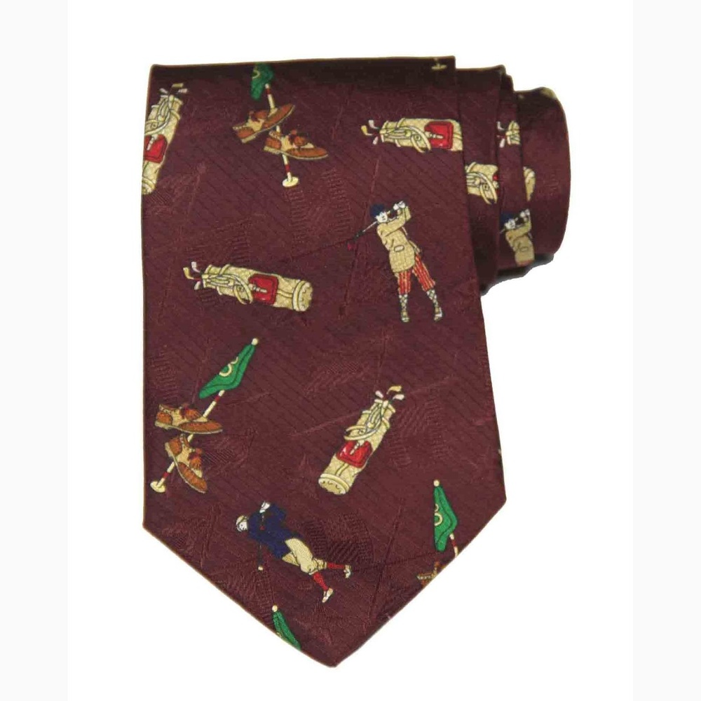 Mens Vintage Tommy Hilfiger Golfer Tie 1990s